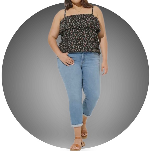 BOGO NWT Torrid Rayon Slub Tiered Tank - Picture 4 of 7